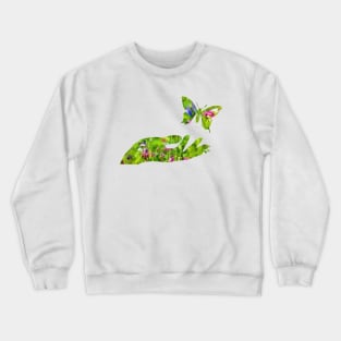 BUTTERFLY ON HAND Crewneck Sweatshirt